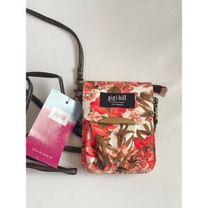 Gigi Hill Over Shoulder Crossbody Purse Wristlet Wallet